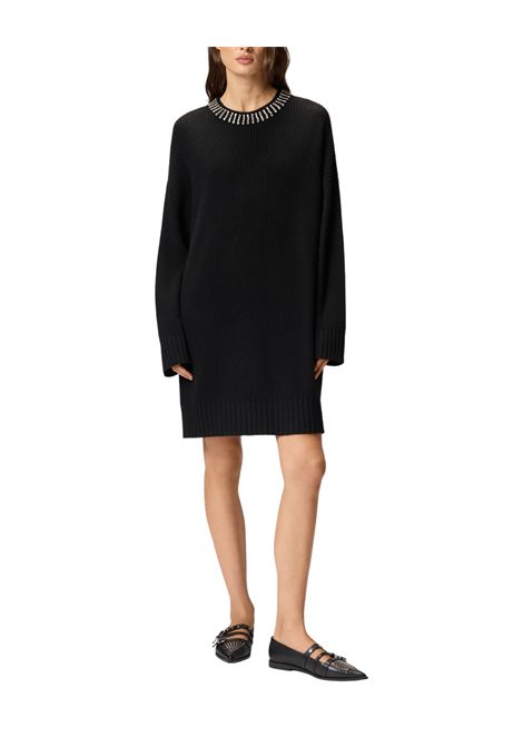 Abito in maglia con collo strass PINKO | Abiti | 105746 A2S4Z99